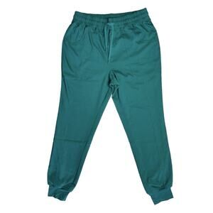 ZŪDA Green Elastic Drawstring Waist Lightweight Jogger Pants Pockets Women’s